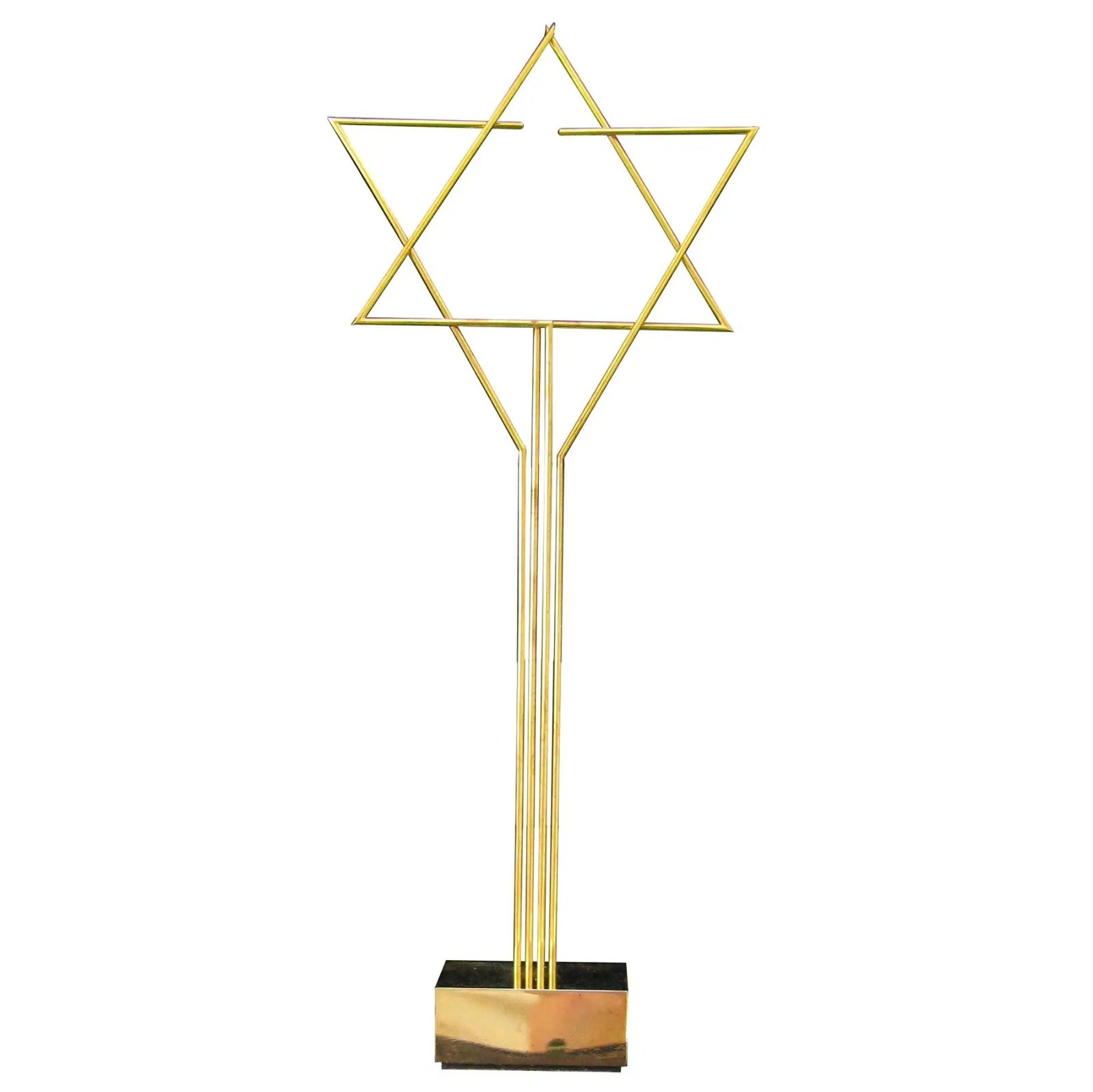 Modernist Gold Sculpture by Artist Yaakov Agam Edition 1/3
