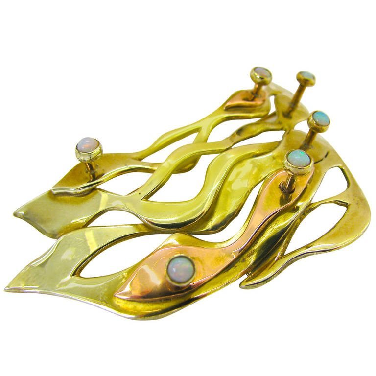 Arthur Smith Opal Gold Brooch