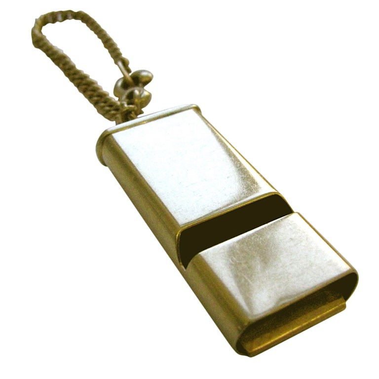 CARTIER A Gold Sporting Whistle