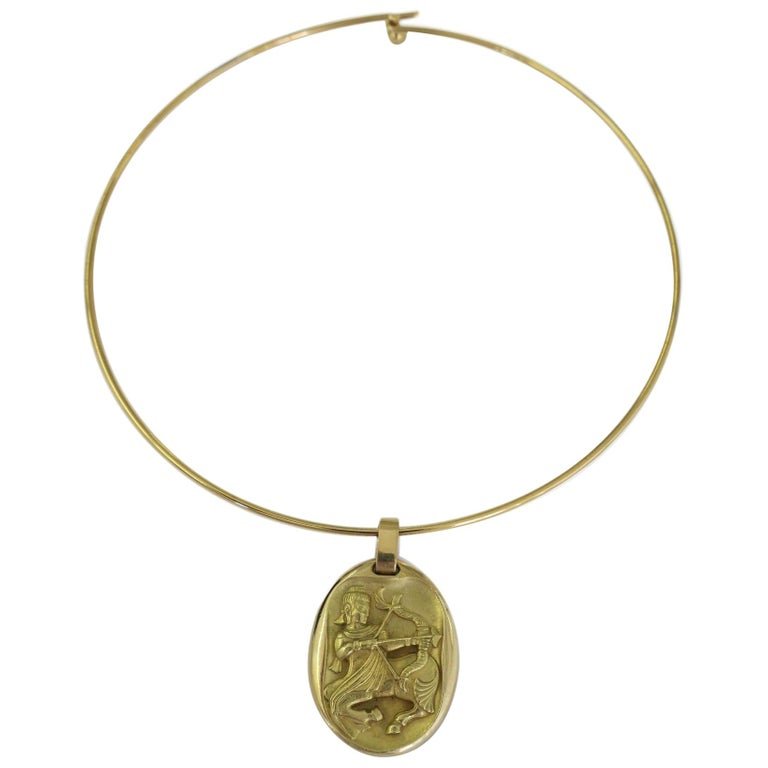 Cartier France Sagittarius 1970s Zodiac Pendant