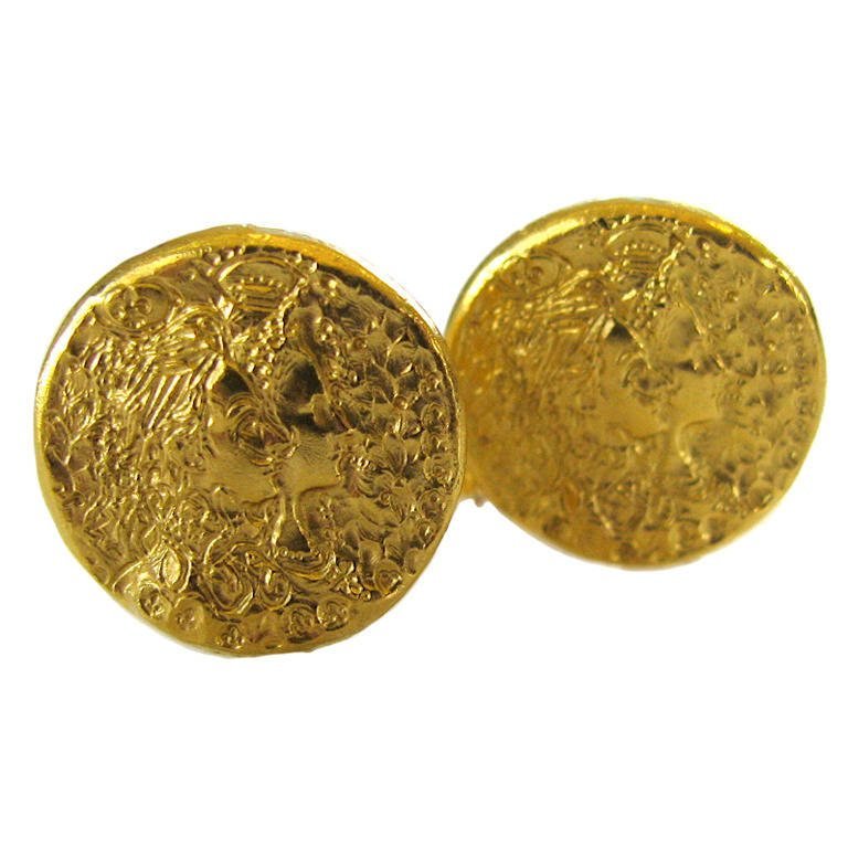 Salvador Dali for Piaget Dali d’Or Gold Cufflinks 1967