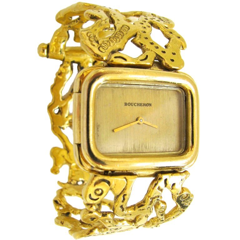 JEAN MAHIE A Rare Lady’s Gold Wristwatch