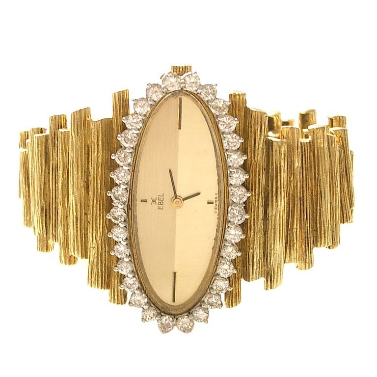 Diamond and Gold watch by Ebel